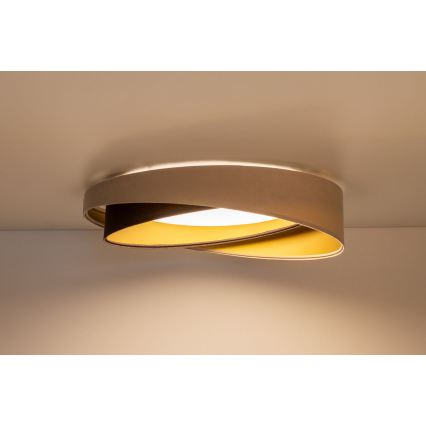 LED stropna svetilka GALAXY MODERN LED/24W/230V premer 55 cm bežna/rjava/zlata