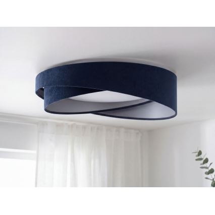 LED stropna svetilka GALAXY MODERN LED/24W/230V premer 55 cm modra/srebrna