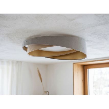 LED stropna svetilka GALAXY MODERN LED/24W/230V premer 55 cm siva/bežna/zlata