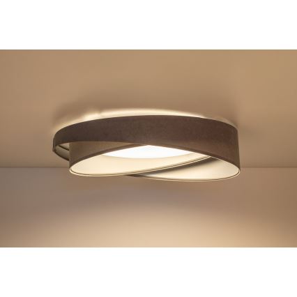 LED stropna svetilka GALAXY MODERN LED/24W/230V premer 55 cm siva/srebrna