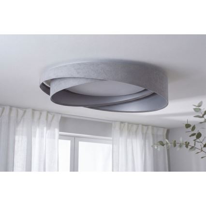 LED stropna svetilka GALAXY MODERN LED/24W/230V premer 55 cm siva/srebrna
