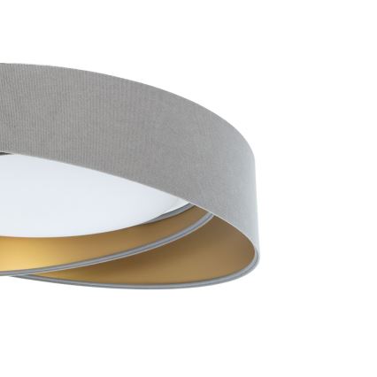 LED stropna svetilka GALAXY MODERN, LED/24W/230V, premer 55 cm, siva/zlata