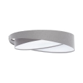 LED stropna svetilka GALAXY MODERN LED/24W/230V Ø 55 cm siva/bela