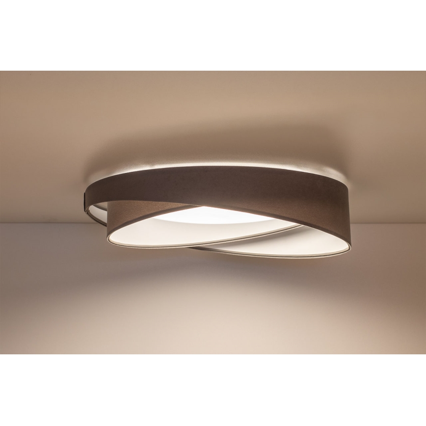 LED stropna svetilka GALAXY MODERN LED/24W/230V Ø 55 cm siva/bela