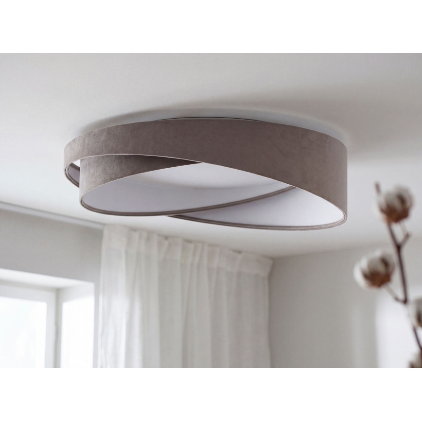 LED stropna svetilka GALAXY MODERN LED/24W/230V Ø 55 cm siva/bela