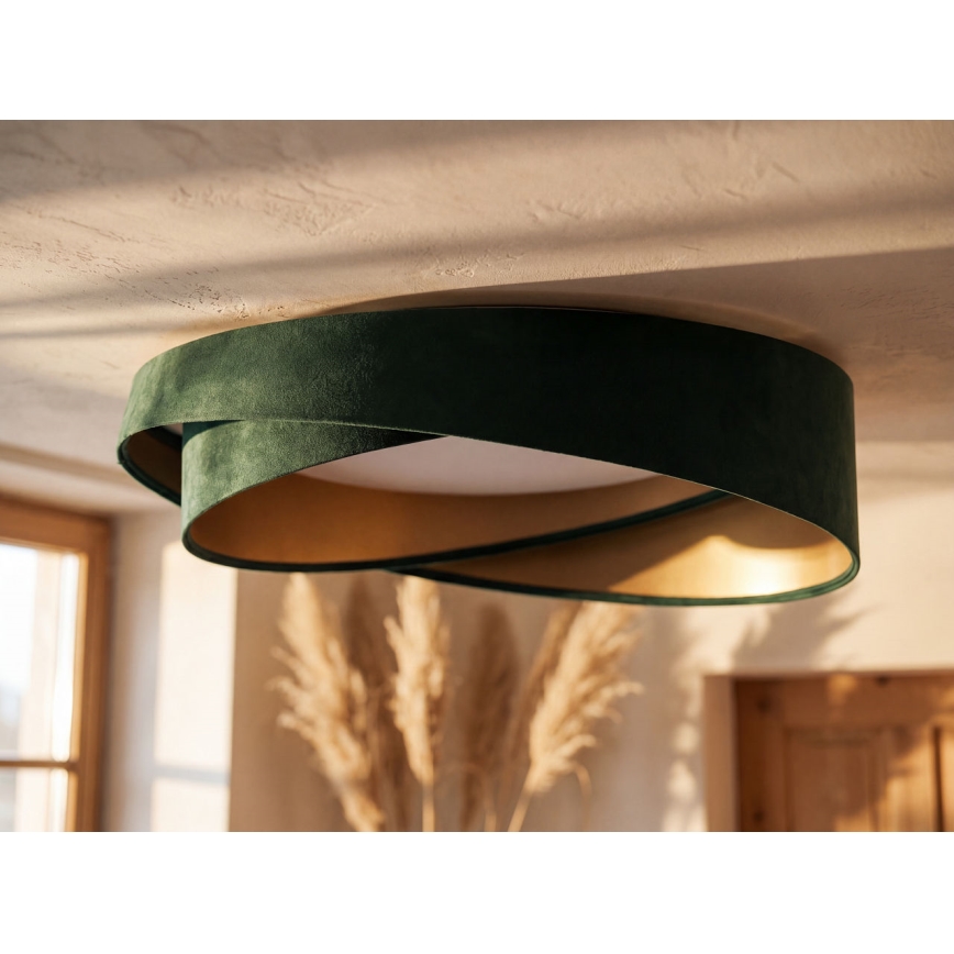 LED stropna svetilka GALAXY MODERN LED/24W/230V Ø 55 cm zelena/zlata
