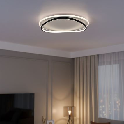 LED stropna svetilka HALO LED/38W/230V premer 50 cm črna