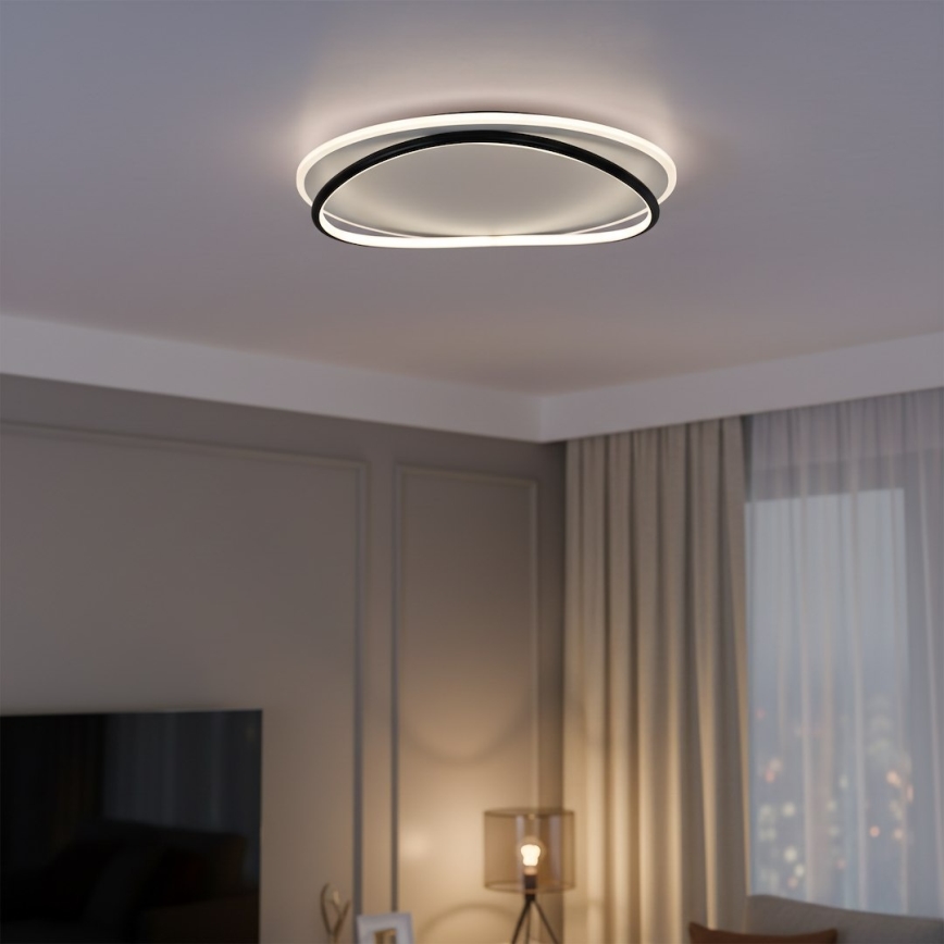 LED stropna svetilka HALO LED/38W/230V premer 50 cm črna