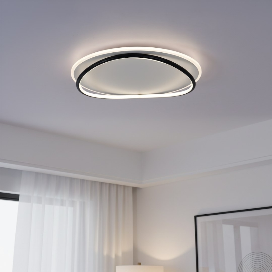 LED stropna svetilka HALO LED/38W/230V premer 50 cm črna