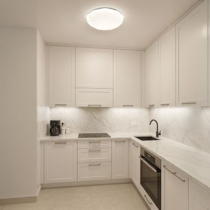 Zatemnjivo LED stropno svetilo HEX LED/72W/230V 3000-6000K premer 50 cm belo + daljinski upravljalnik