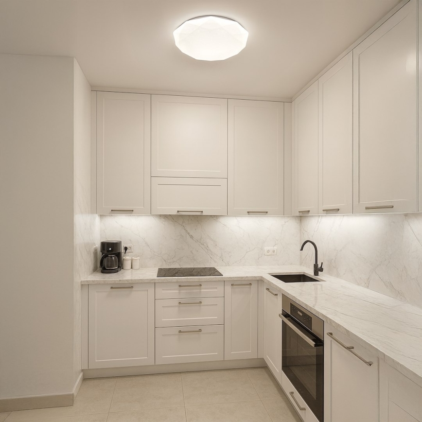 Zatemnjivo LED stropno svetilo HEX LED/72W/230V 3000-6000K premer 50 cm belo + daljinski upravljalnik