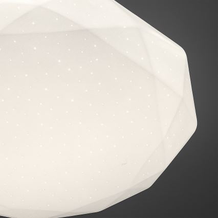 Zatemnjivo LED stropno svetilo HEX LED/72W/230V 3000-6000K premer 50 cm belo + daljinski upravljalnik