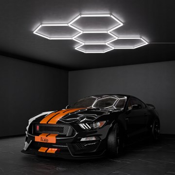 LED stropna svetilka HEXAGON LED/240W/85-265V 6500K 298x209 cm CRI 90 IP44 bela