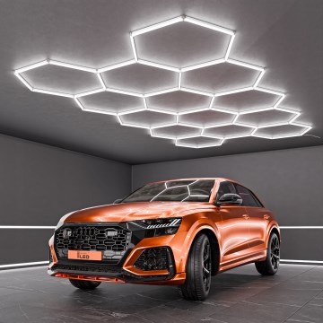 LED stropna svetilka HEXAGON LED/570W/85-265V 6500K 522x298 cm CRI 90 IP44 bela