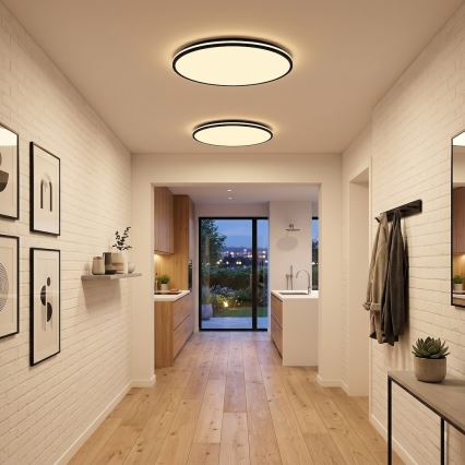 LED stropna svetilka HUGO LED/21/32/42W/230V 3000/4000/6500K premer 45 cm IP54 črna