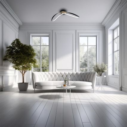 LED Stropna svetilka INFINITY LED/21W/230V črna