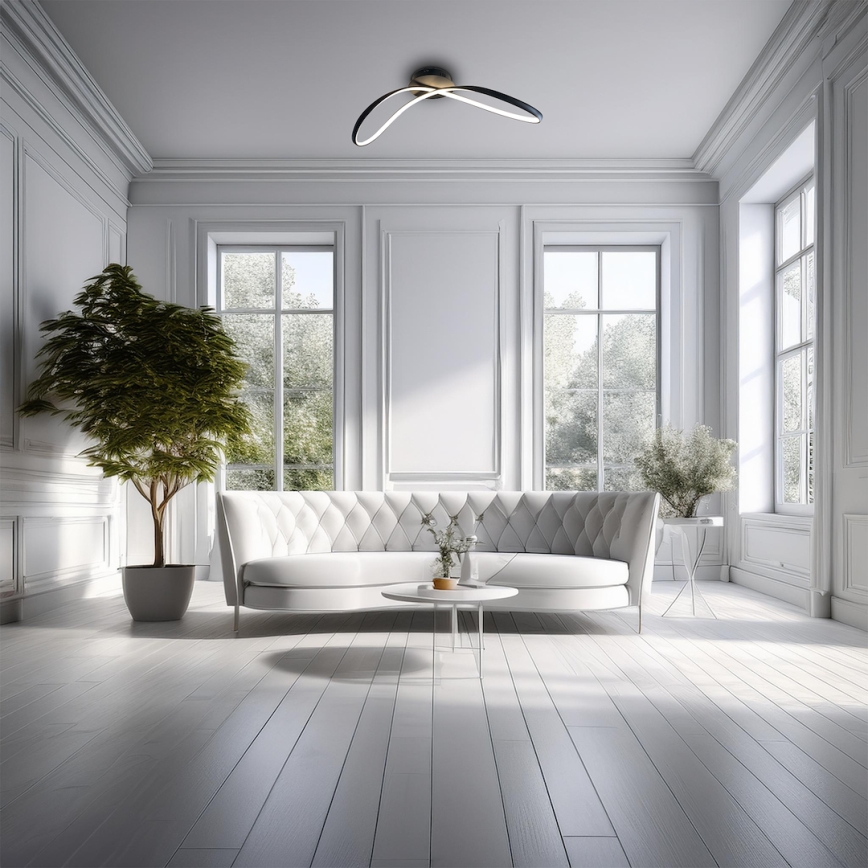 LED Stropna svetilka INFINITY LED/21W/230V črna