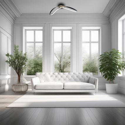 LED Stropna svetilka INFINITY LED/21W/230V črna
