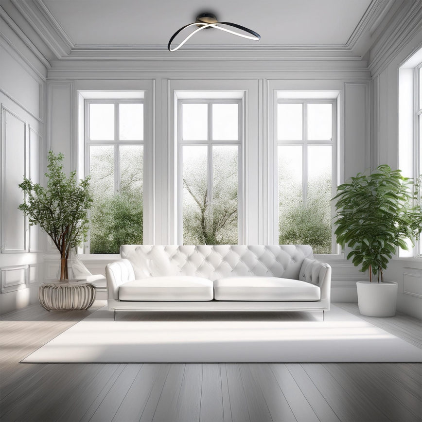 LED Stropna svetilka INFINITY LED/21W/230V črna