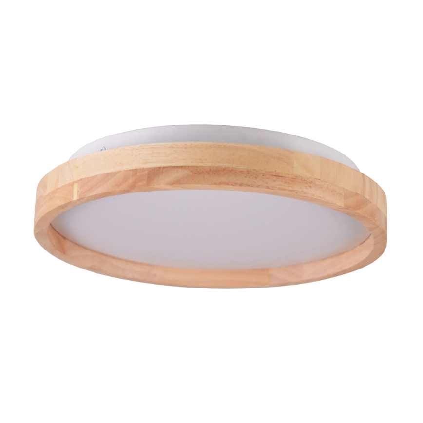 LED Stropna svetilka JANUSZ LED/12W/230V pr. 27 cm IP44 hrast