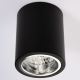 LED Stropna svetilka JUPITER 1xE27/6W/230V 120x98 mm črna
