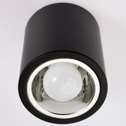 LED Stropna svetilka JUPITER 1xE27/6W/230V 120x98 mm črna