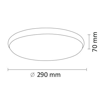 LED Stropna svetilka KERN LED/15W/230V nikelj