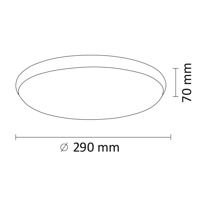 LED Stropna svetilka KERN LED/15W/230V nikelj
