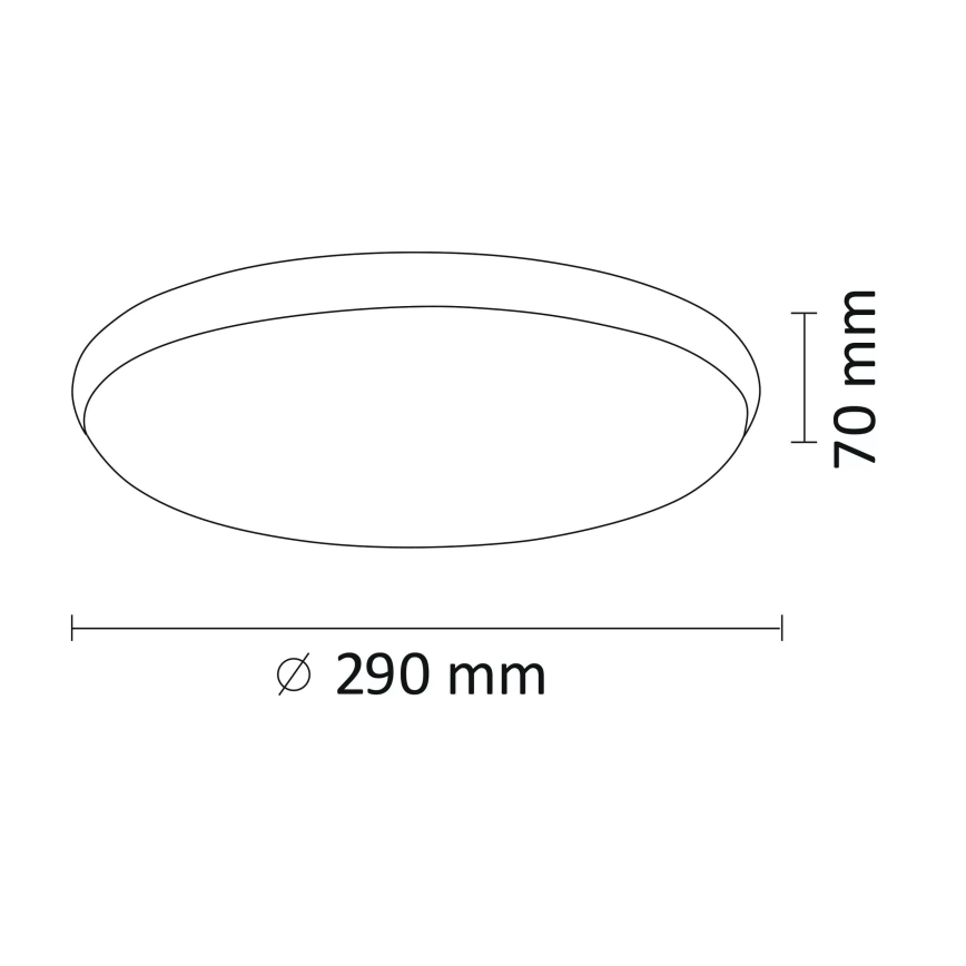 LED Stropna svetilka KERN LED/15W/230V pr. 29 cm