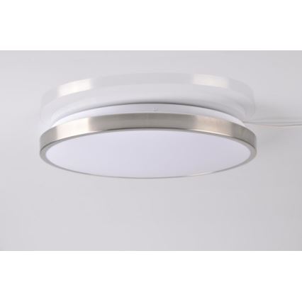 LED Stropna svetilka KERN LED/24W/230V nikelj