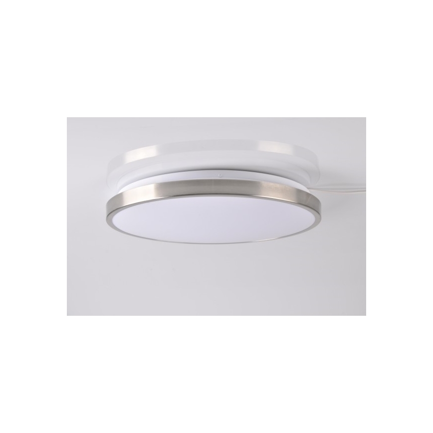 LED Stropna svetilka KERN LED/24W/230V nikelj