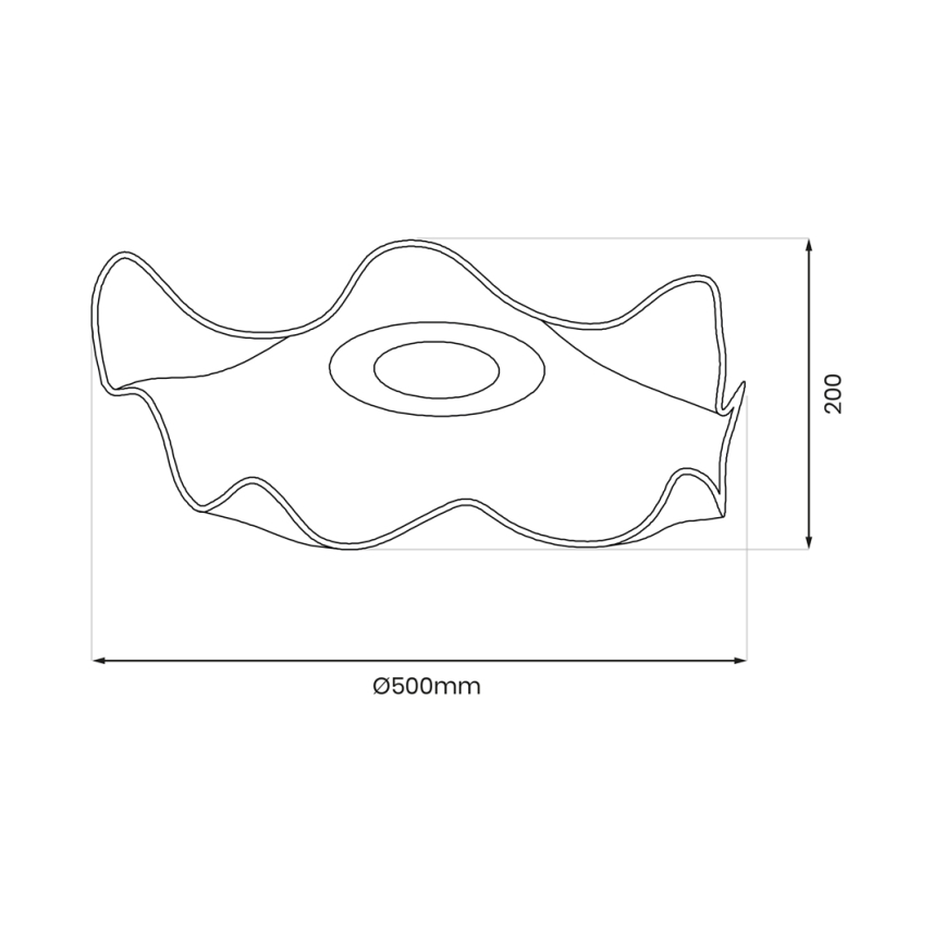 LED Stropna svetilka LARGO LED/16W/230V zlata