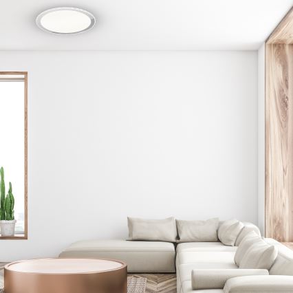 LED stropna svetilka LAYLA z možnostjo zatemnitve in daljinskim upravljalnikom LED/66W/230V