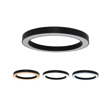 LED stropna svetilka LED/100W/230V 3000/4000/6500K premer 100 cm črna