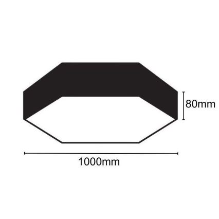 LED Stropna svetilka LED/100W/230V 4000K pr. 100 cm