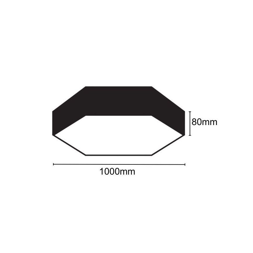 LED Stropna svetilka LED/100W/230V 4000K pr. 100 cm