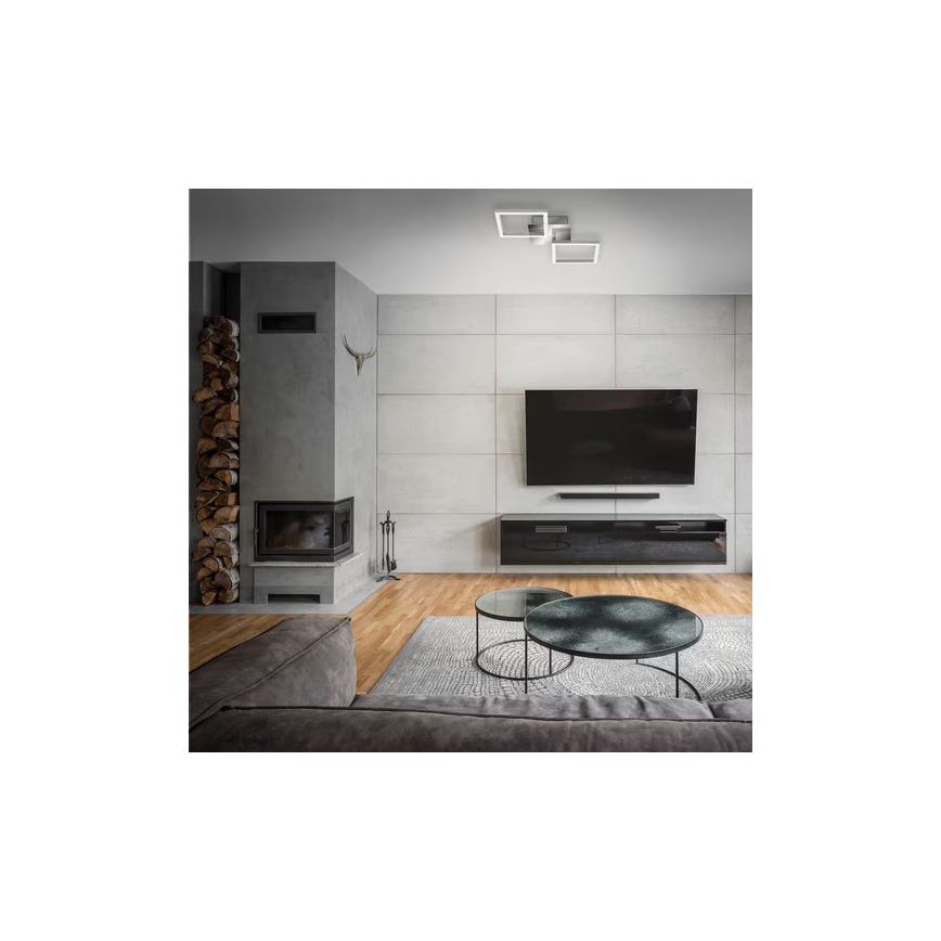 LED stropna svetilka LED/10W/230V 3000K matni krom