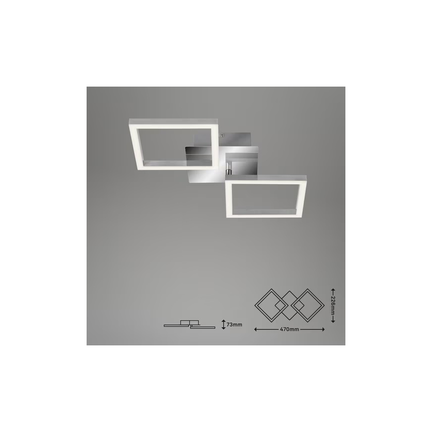 LED stropna svetilka LED/10W/230V 3000K matni krom