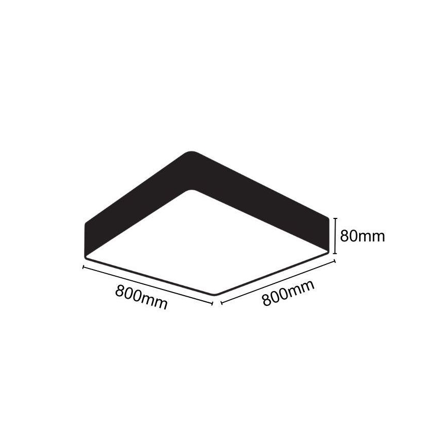 LED Stropna svetilka LED/110W/230V 4000K 80x80 cm