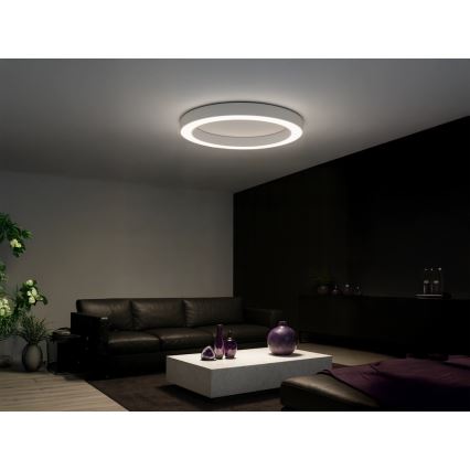 LED stropna svetilka LED/115W/230V 3000/4000/6500K premer 120 cm bela