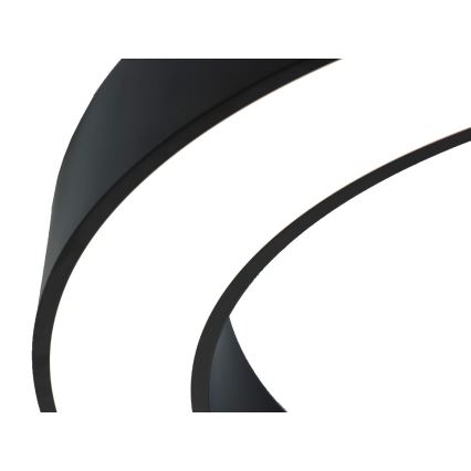 LED stropna svetilka LED/115W/230V 3000/4000/6500K premer 120 cm črna