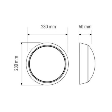 LED Stropna svetilka LED/11W/230V IP40
