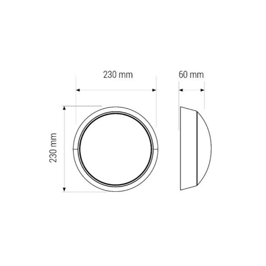 LED Stropna svetilka LED/11W/230V IP40