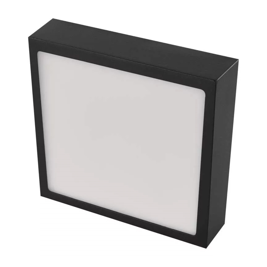 LED Stropna svetilka NEXXO LED/12,5W/230V 3000/3500/4000K 17x17 cm črna
