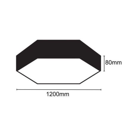 LED Stropna svetilka LED/120W/230V 4000K pr. 120 cm