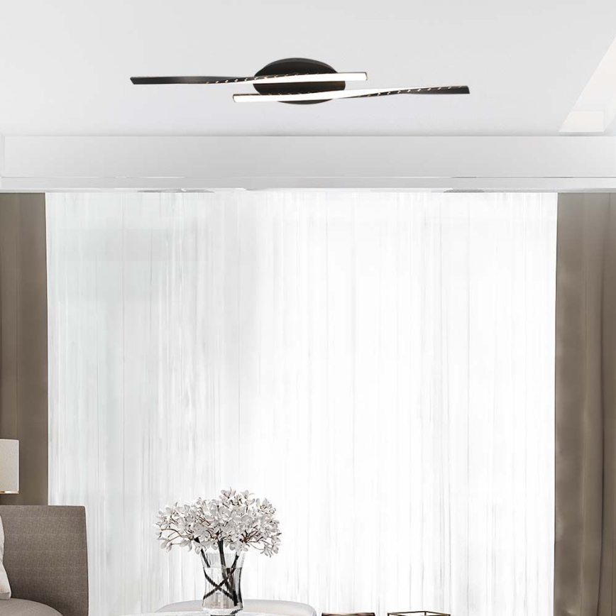 LED Stropna svetilka LED/12W/230V 3000K črna