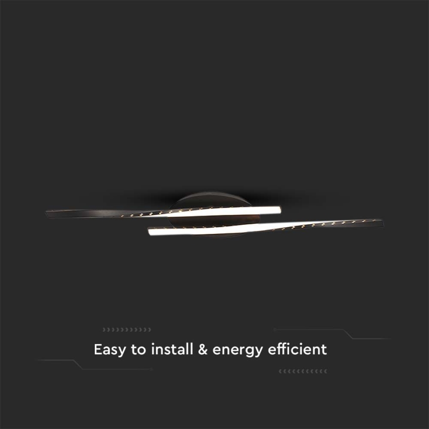LED Stropna svetilka LED/12W/230V 3000K črna