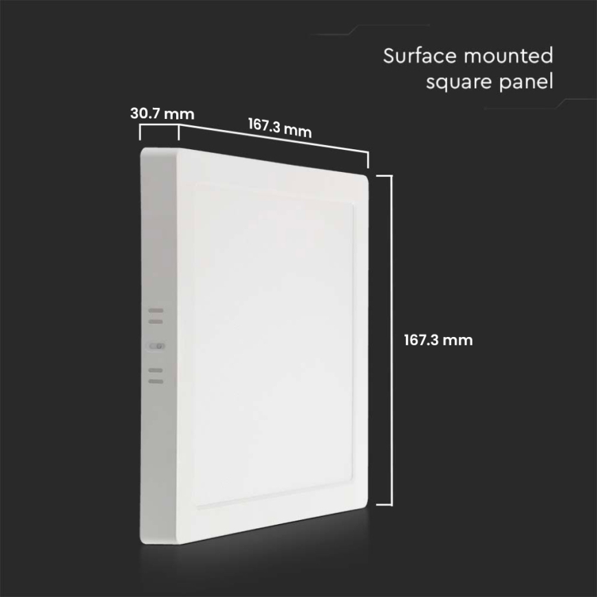 LED Stropna svetilka LED/12W/230V 4000K 16,7x16,7 cm bela