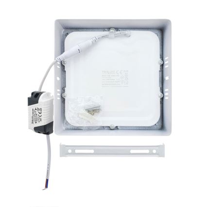 LED Stropna svetilka LED/12W/230V 4200K 16,3x16,3 cm bela
