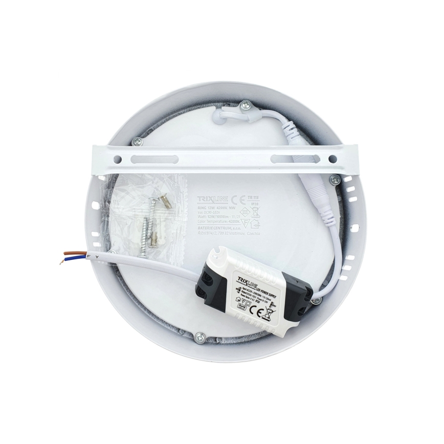 LED Stropna svetilka LED/12W/230V 4200K pr. 16 cm bela